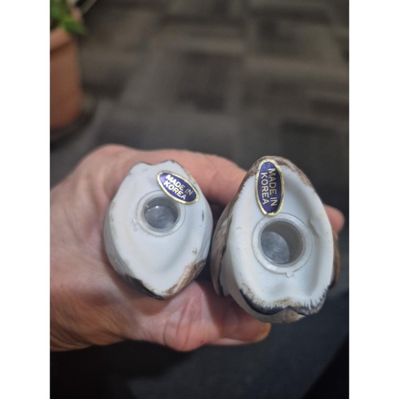 Sweet set of Owl salt and pepper shakers Vtg 2.75" H1 - Picture 4 of 5